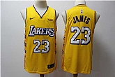 Lakers 23 Anthony Davis Yellow 2019-20 Nike City Edition Swingman Jersey,baseball caps,new era cap wholesale,wholesale hats